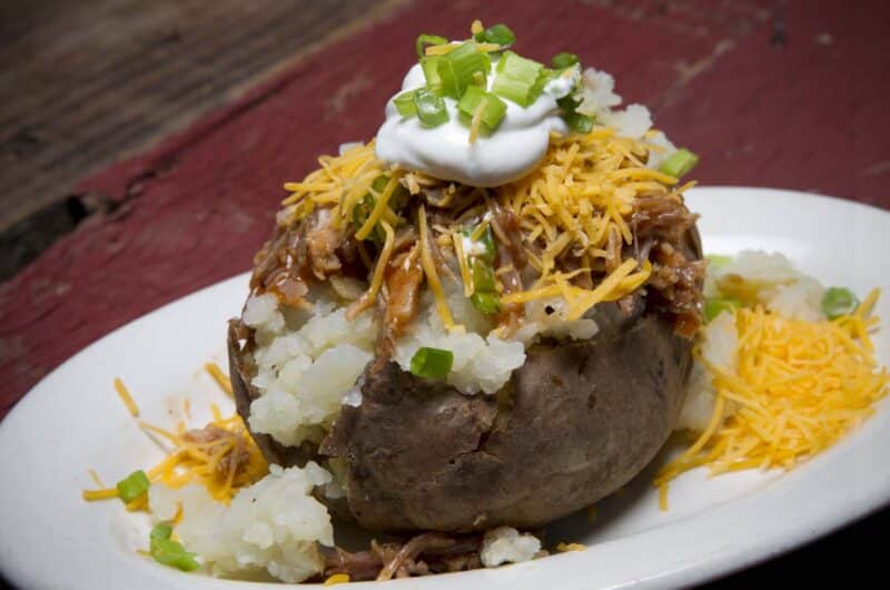Barbecue-Stuffed Baked Potatoes
