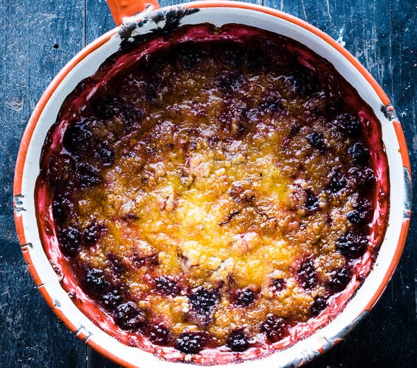 Smoked Blackberry Cobbler