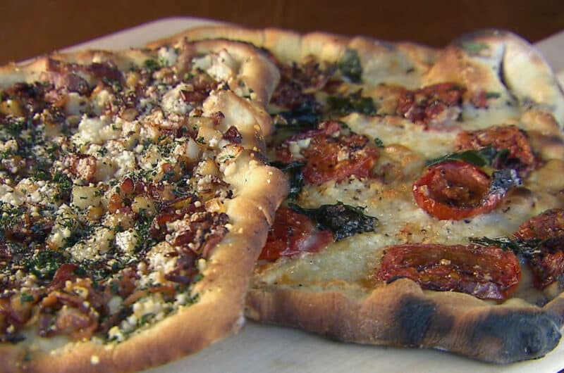 Wood Oven Pizzas (Margherita and Bacon Potato)