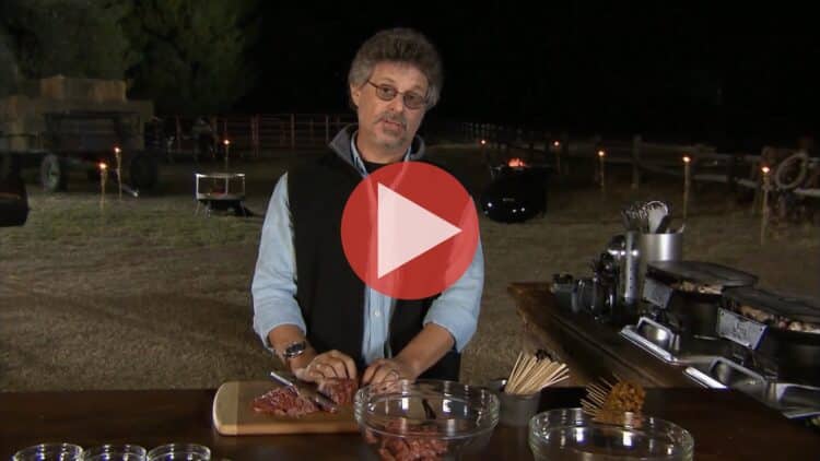 Steven Raichlen grilling Southeast Asian dishes in Asia’s Crossroads