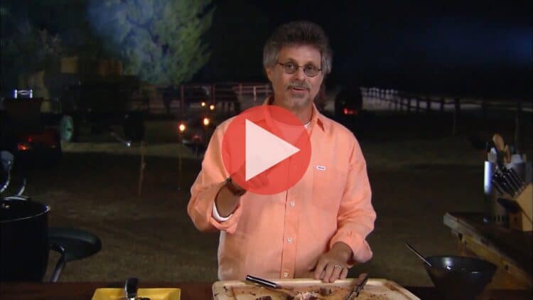 Steven Raichlen grilling African dishes in Out of Africa