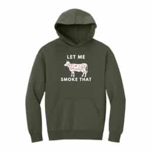 BBQ Warrior Let Me Smoke That Sweatshirt cow design