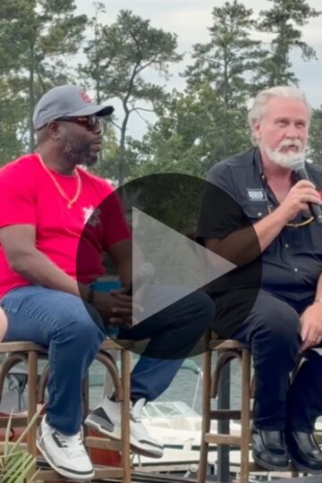 Myron Mixon and guests during the Smoke on the Water BBQ panel