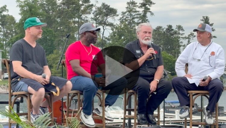Myron Mixon and guests during the Smoke on the Water BBQ panel